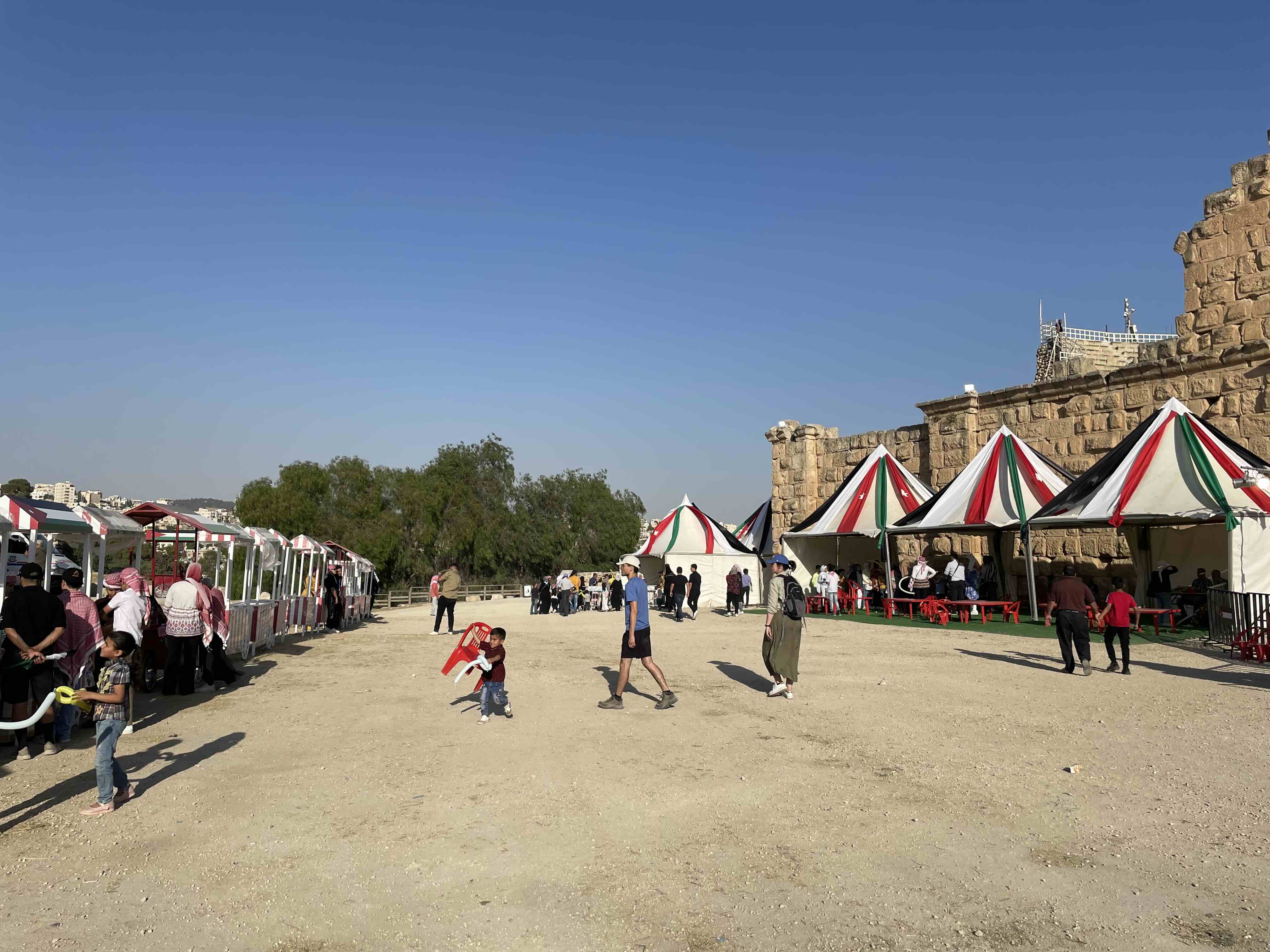 Jerash festival outside theatre