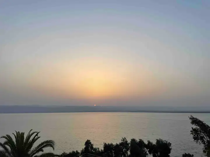 Sunset over the Dead Sea