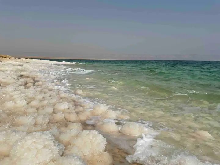 Dead Sea from the highway in Jordan