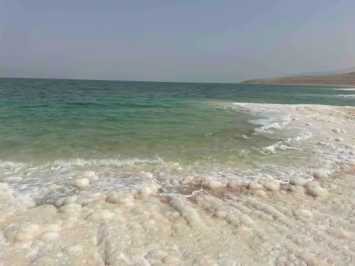 Dead Sea from the highway in Jordan