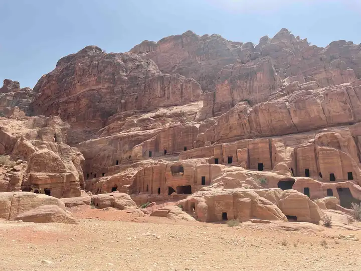 Ancient homes in Petra