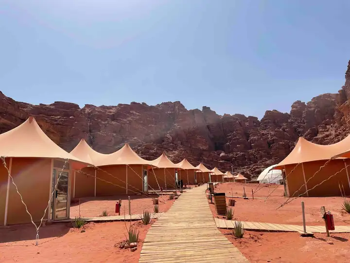 Campsite in Wadi Rum