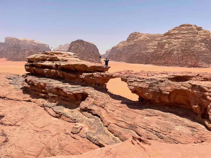 Rock formations in Wadi Rum