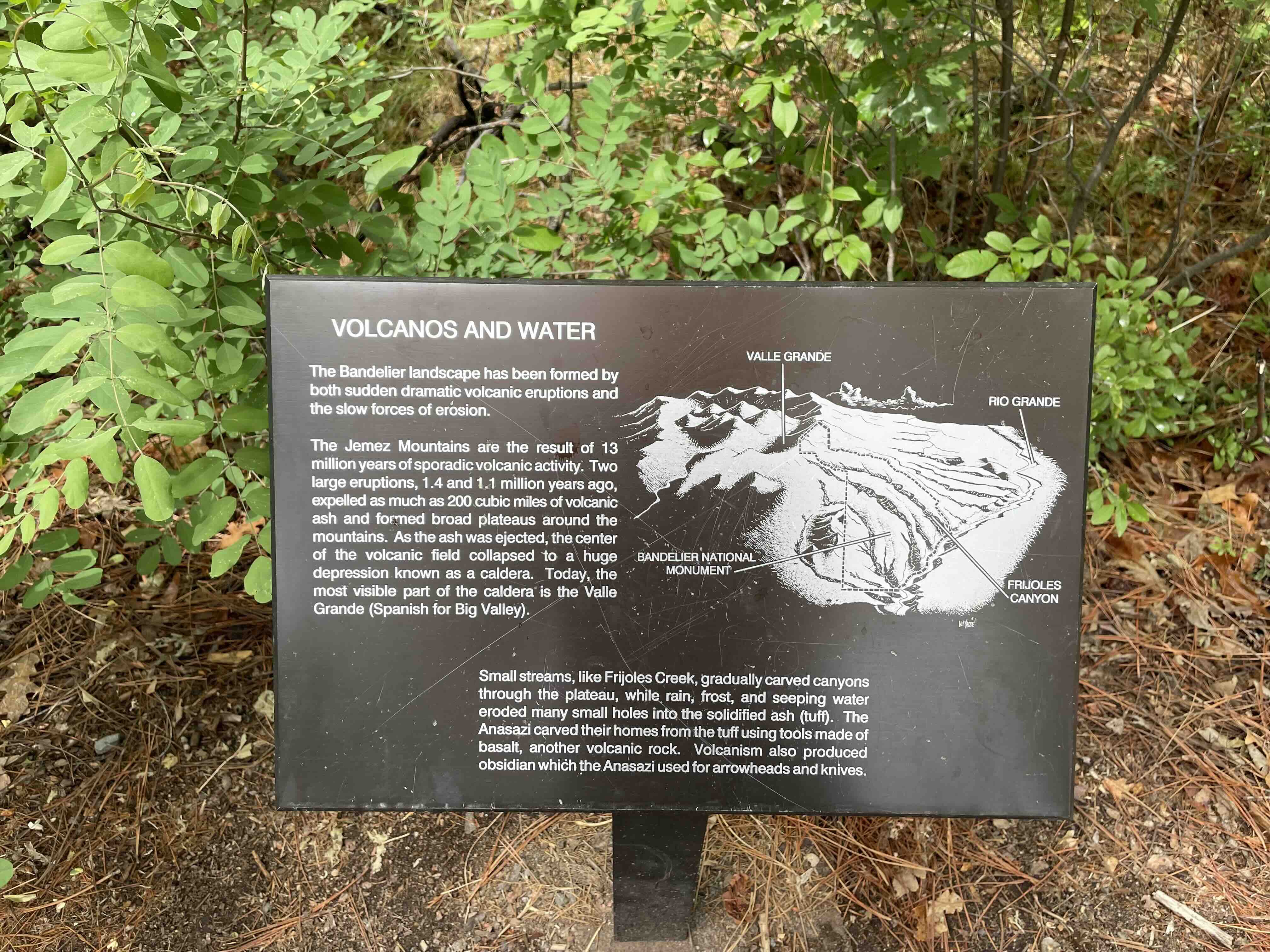 Bandelier area info from National Park Service