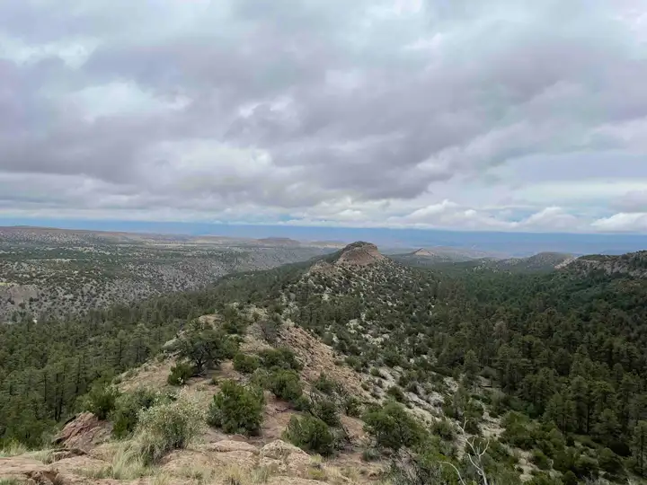 Overlook on Deer Trap Trail near Los Alamos, NM