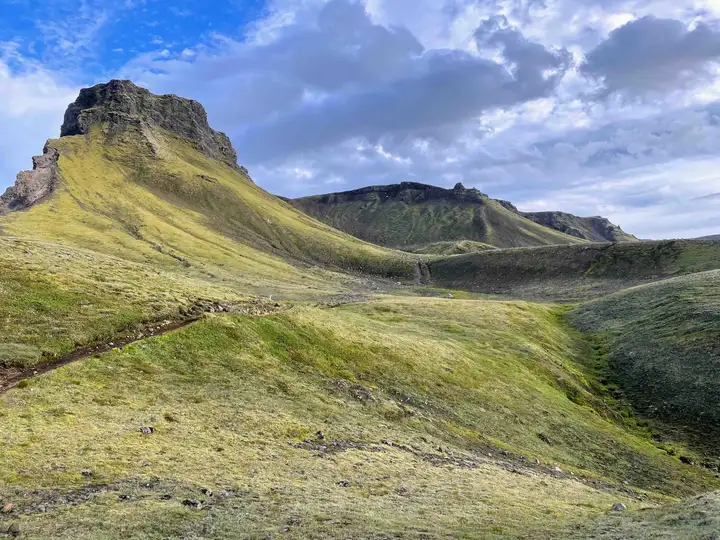 View on Fimmvörðuháls Trail