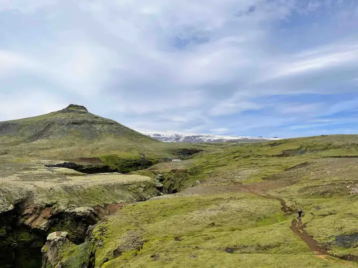View on Fimmvörðuháls Trail