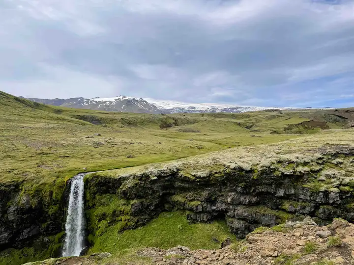 View on Fimmvörðuháls Trail