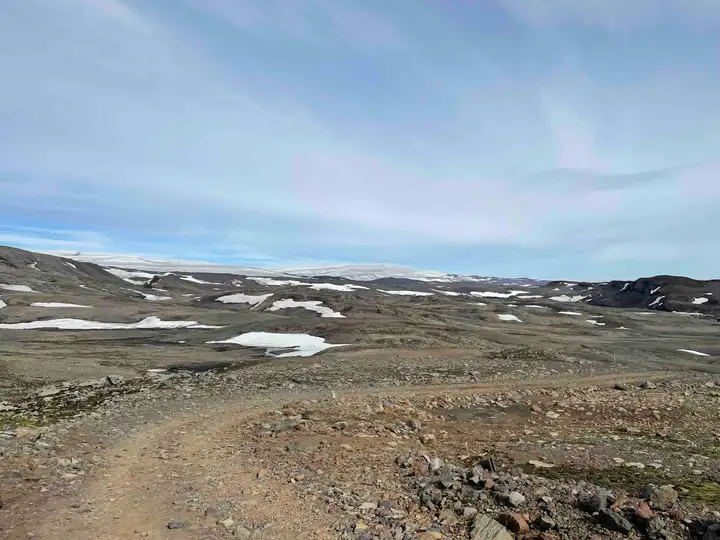 View on Fimmvörðuháls Trail